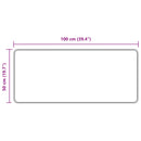 Tæppe Runner MARSA Antracit 50 x 100 cm Polyester og PVC