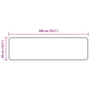 Tæppe Runner MARSA Antracit 50 x 200 cm Polyester og PVC