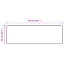 Tæppe Runner MARSA Grå 50 x 150 cm Polyester og PVC