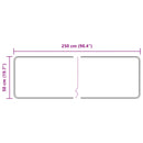 Tæppe Runner MARSA Grå 50 x 250 cm Polyester og PVC