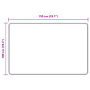Tæppe Runner MARSA Grå 100 x 150 cm Polyester og PVC