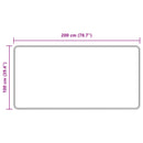 Tæppe Runner MARSA Grå 100 x 200 cm Polyester og PVC