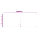 Tæppe Runner MARSA Grå 100 x 250 cm Polyester og PVC