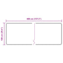 Tæppe Runner MARSA Grå 100 x 400 cm Polyester og PVC