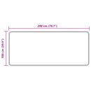 Tæppe Runner MARSA Gul 100 x 200 cm Polyester og PVC
