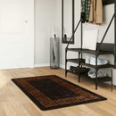 Tæppe Runner MARSA Sort 80 x 200 cm Polyester og PVC