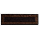 Tæppe Runner MARSA Sort 80 x 350 cm Polyester og PVC