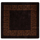 Tæppe Runner MARSA Sort 100 x 100 cm Polyester og PVC