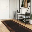 Tæppe Runner MARSA Sort 100 x 250 cm Polyester og PVC