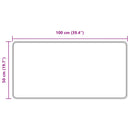 Tæppe Runner MARSA Sort 50 x 100 cm Polyester og PVC