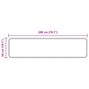 Tæppe Runner MARSA Sort 50 x 200 cm Polyester og PVC