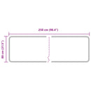 Tæppe Runner MARSA Sort 80 x 250 cm Polyester og PVC