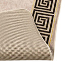 Tæppe Runner MARSA Sort 80 x 400 cm Polyester og PVC