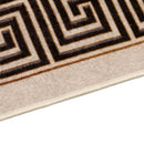 Tæppe Runner MARSA Sort 100 x 100 cm Polyester og PVC