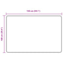 Tæppe Runner MARSA Sort 100 x 150 cm Polyester og PVC