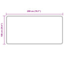 Tæppe Runner MARSA Sort 100 x 200 cm Polyester og PVC