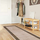Tæppe Runner MARSA Sort 100 x 400 cm Polyester og PVC