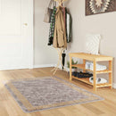 Tæppe Runner MARSA Grå 80 x 200 cm Polyester og PVC