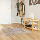 Tæppe Runner MARSA Grå 100 x 100 cm Polyester og PVC