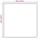 Tæppe Runner MARSA Grå 100 x 100 cm Polyester og PVC