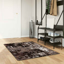 Tæppe Runner MARSA Sort 80 x 200 cm Polyester og PVC