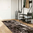 Tæppe Runner MARSA Sort 80 x 350 cm Polyester og PVC