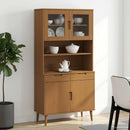 Skab MOLDE Karamel 90 x 35 x 100 cm Massivt fyrretræ