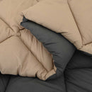 Sommer dyne 220 x 135 cm Sommer 200 gsm Antracit og Taupe
