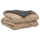 Sommer dyne 220 x 135 cm Sommer 200 gsm Antracit og Taupe