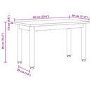 Sofabord Sort eg 60 x 30 x 36 cm Konstrueret træ