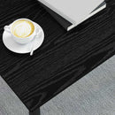 Sofabord Sort eg 70 x 50 x 36 cm Konstrueret træ