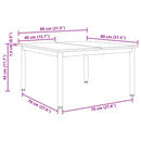 Sofabord Artisan eg 80 x 80 x 45 cm Konstrueret træ