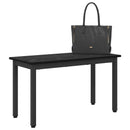 bænk Sort eg 80 x 35 x 45 cm Konstrueret træ