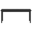bænk Sort eg 110 x 35 x 45 cm Konstrueret træ