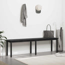bænk Sort eg 160 x 35 x 45 cm Konstrueret træ