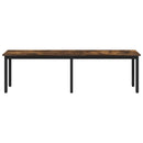 bænk Røget Eg 160 x 35 x 45 cm Konstrueret træ