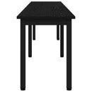 bænk Sort eg 200 x 35 x 45 cm Konstrueret træ