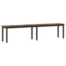 bænk Røget Eg 200 x 35 x 45 cm Konstrueret træ