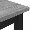 bænk Grå Sonoma 200 x 35 x 45 cm Konstrueret træ