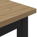 bænk Artisan-eg 200 x 35 x 45 cm Konstrueret træ