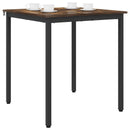 Spiseborde 70 x 70 x 75 cm Konstrueret træ Røget eg Firkantet