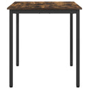 Spiseborde 70 x 70 x 75 cm Konstrueret træ Røget eg Firkantet