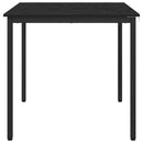 Spiseborde 80 x 80 x 75 cm Konstrueret træ Sort eg Firkantet