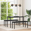 Spiseborde 110 x 55 x 75 cm Konstrueret træ Sort eg Rektangulær