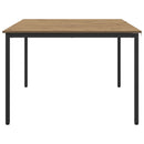 Spiseborde 110 x 110 x 75 cm METAL Rektangulær