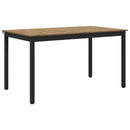 Spiseborde 140 x 80 x 75 cm METAL Rektangulær