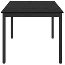 Spiseborde 150 x 90 x 75 cm Konstrueret træ Sort eg Rektangulær