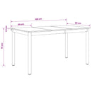 Spiseborde 150 x 90 x 75 cm Konstrueret træ Sonoma-eg