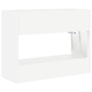 Parasolfod med opbevaring Hvid 65 x 24 x 50 cm Konstrueret træ