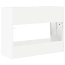 Parasolfod med opbevaring Hvid 65 x 24 x 50 cm Konstrueret træ
